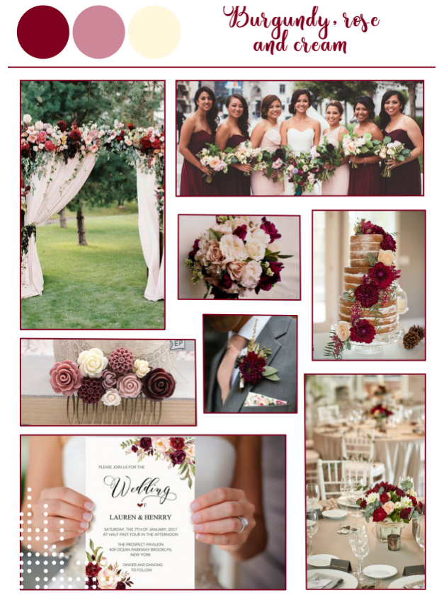 burgundy-rose-cream-wedding-color-palette