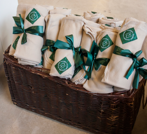 Festive favors for a winter wedding