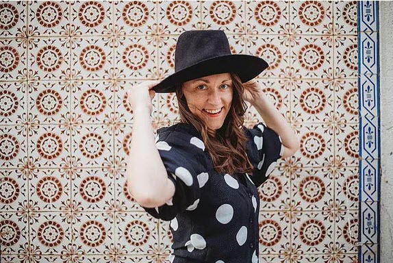 A lady name Janice happy pose at wedding