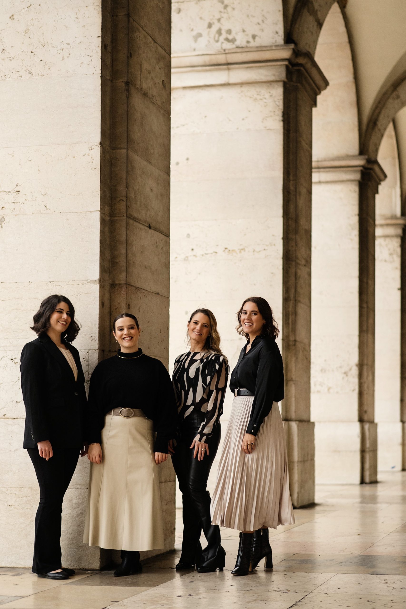 group pic of whitedot wedding team